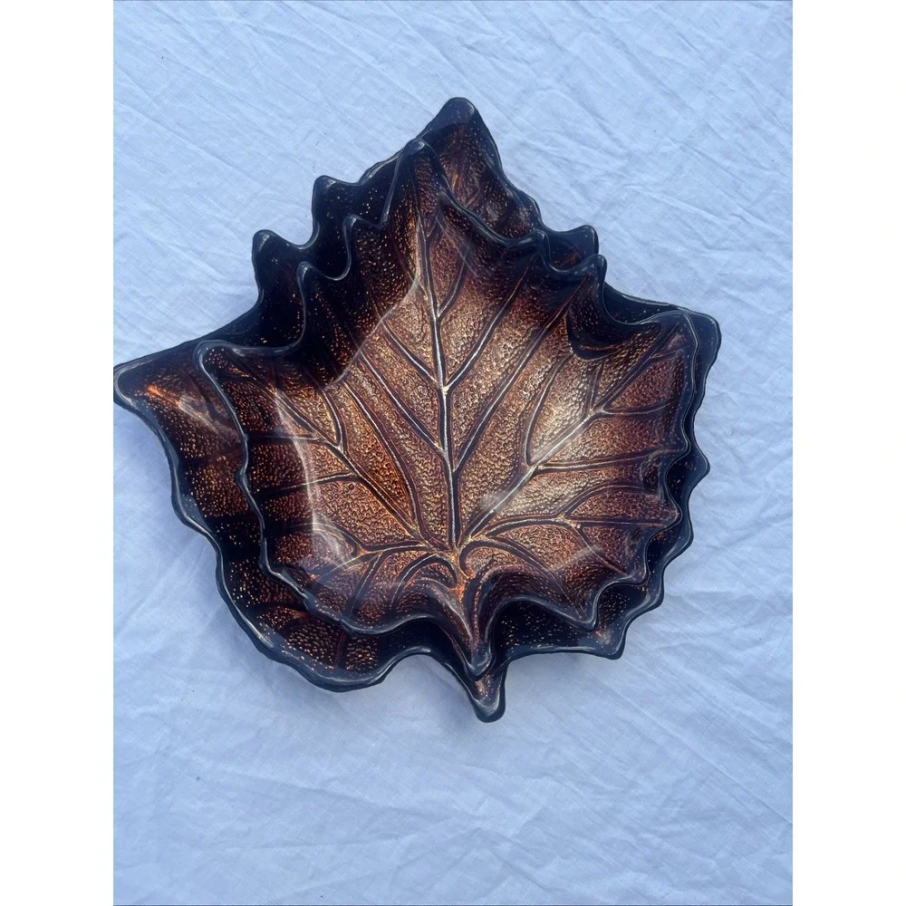 Fall Leaves Dish Beautifully Crafted Ceramic